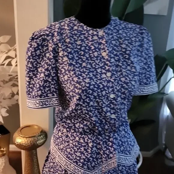 Vintage Maggy London two piece suit sz 4 - Picture 5 of 7